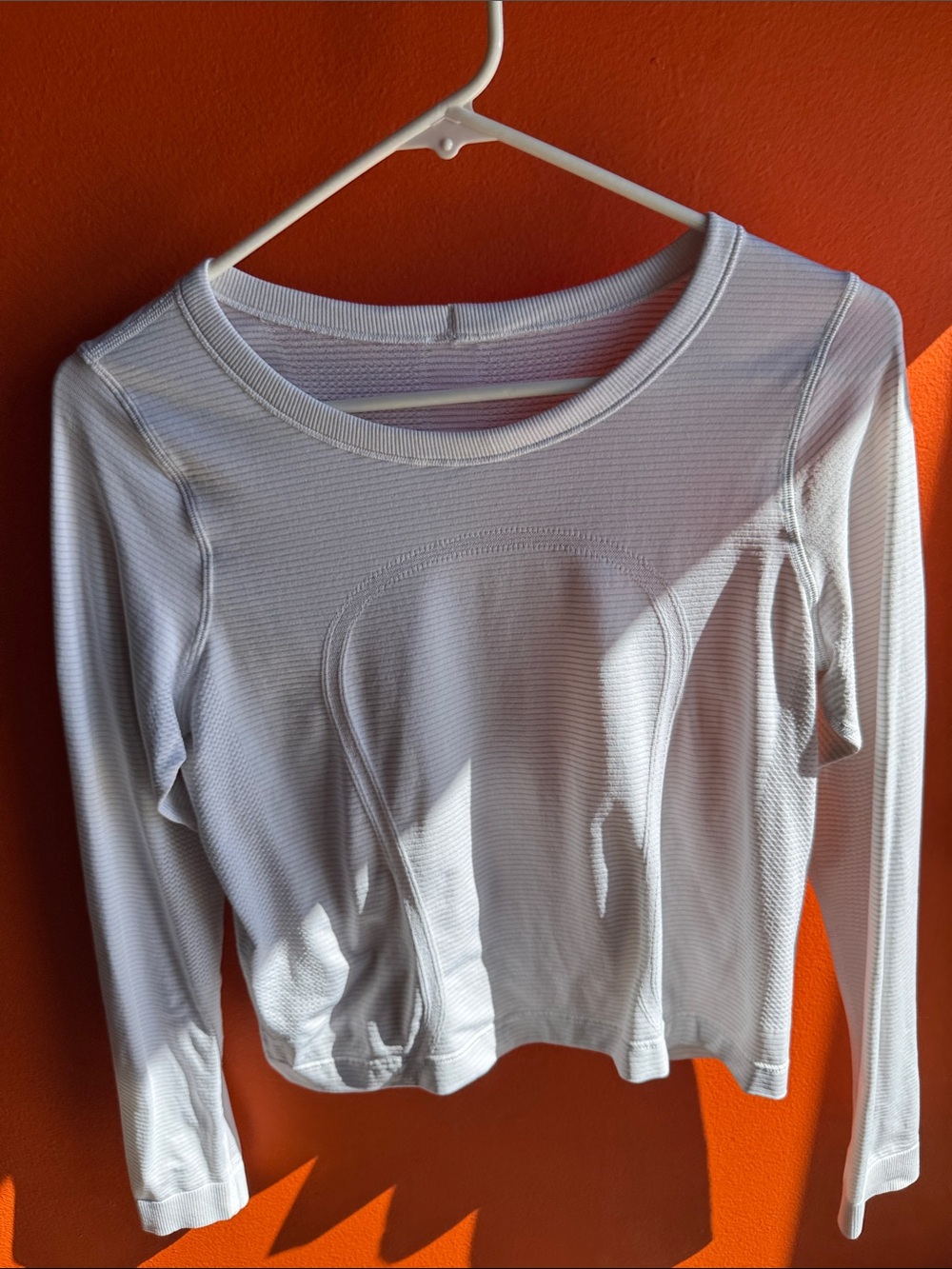 lululemon athletica Women's Long-Sleeve Scoop Neck Top in Light Gray